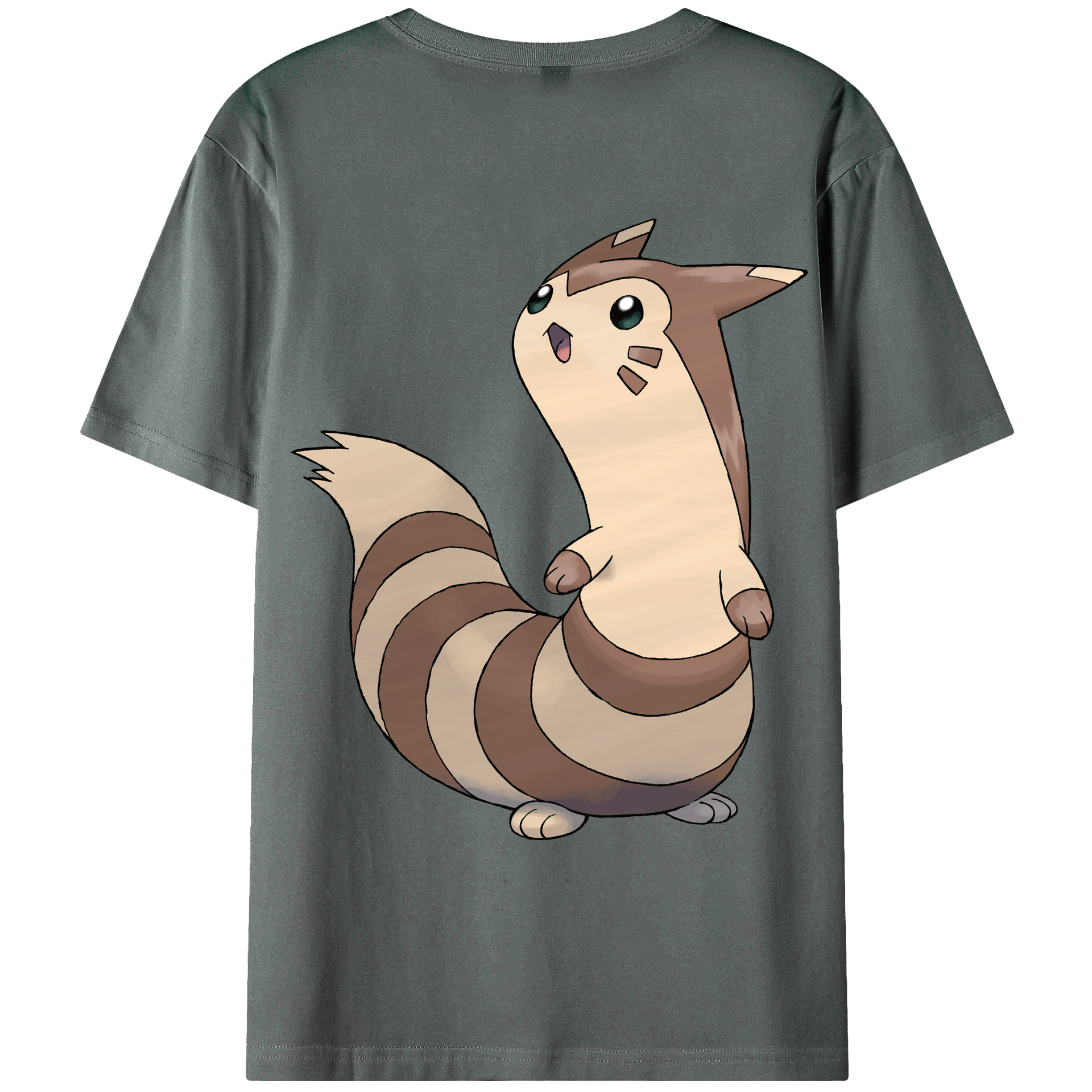 （画像用） ポケットモンスター Pokémon 綿100％ メンズ半袖Tシャツ（バックプリント） 通気性